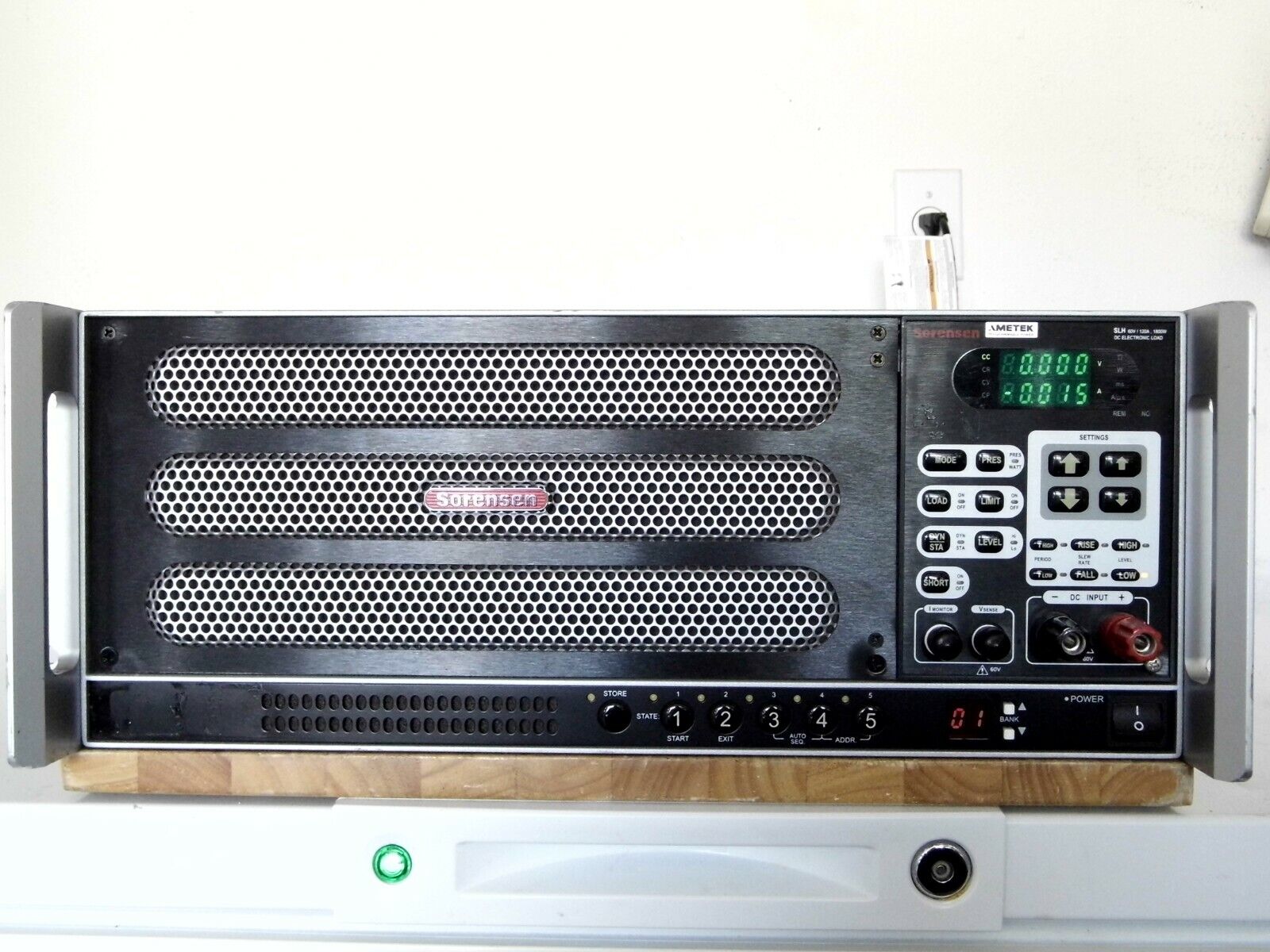 Sorensen SLH-60-120-1800 60V, 120A, 600W Rack Mounted, Programmable DC Load Sorensen SLH-60-120-1800 60V, 120A, 600W Rack Mounted, Programmable DC Load